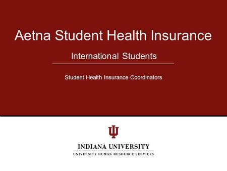 Aetna Student Health Insurance