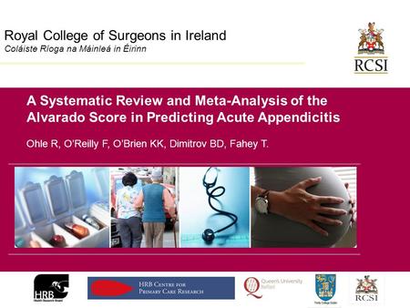 Division of Population Health Sciences Royal College of Surgeons in Ireland Coláiste Ríoga na Máinleá in Éirinn A Systematic Review and Meta-Analysis of.