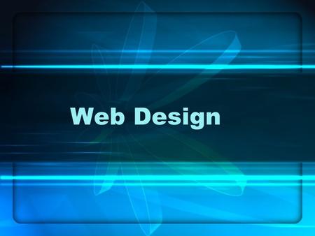 Web Design.