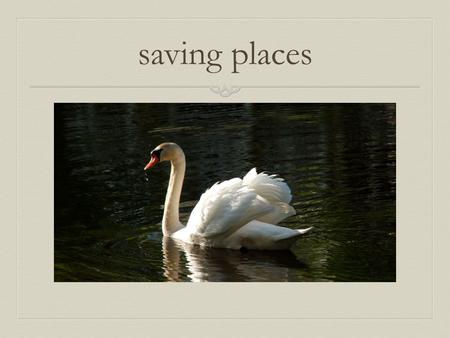 Saving places. WHY A CHAPTER ON HISTORICAL RESOURCES in the MASTER PLAN ?  A Master Plan is required by Zoning  A Historic Resources Chapter is to aid.