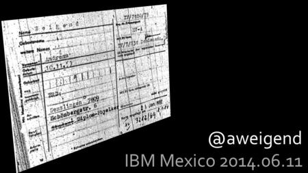 IBM Mexico 2014.06.11. 2 Government Individual Business.