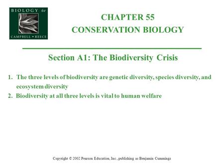 Section A1: The Biodiversity Crisis