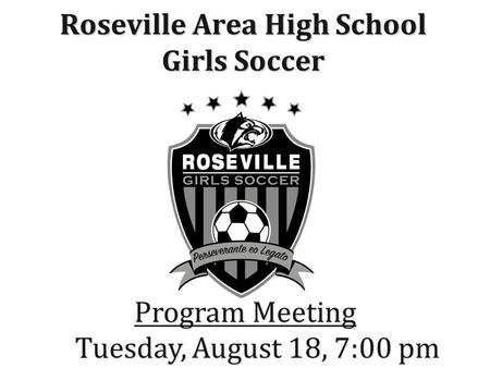 Roseville Area High School Girls Soccer “