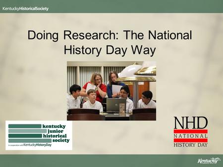 Doing Research: The National History Day Way