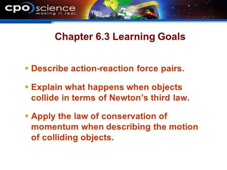 Chapter 6.3 Learning Goals