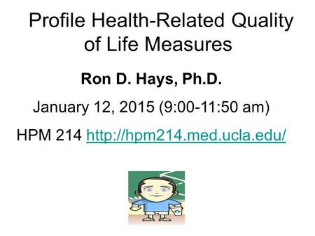 Profile Health-Related Quality of Life Measures