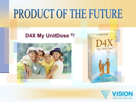 D4X My UnitDose ® !. «Built-in intellect» 100% safety Only natural ingredients, grown and processed in environmentally clean conditions. Conformity to.