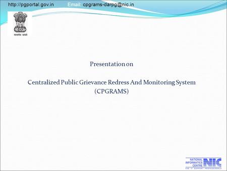 Centralized Public Grievance Redress And Monitoring System