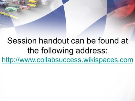 Session handout can be found at the following address: