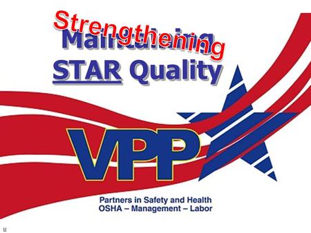 Maintaining STAR Quality M. AGENDA Introductions Introductions Recertification Deficiencies Recertification Deficiencies Review VPP Benefits & Principles.