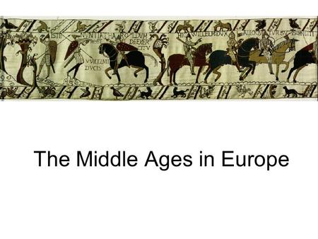 The Middle Ages in Europe. Where are we? The Eastern half of the Empire becomes the Byzantine Empire (capital city of Constantinople) The Western Half.