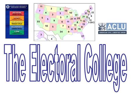 Electoral College Map Where is California? Where is Florida? Where is New York? Where is Texas? Where is North Carolina?