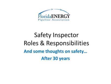 Safety Inspector Roles & Responsibilities