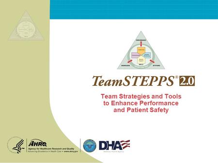 Team Strategies and Tools to Enhance Performance and Patient Safety
