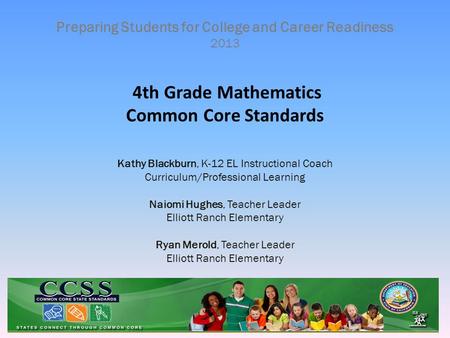 4th Grade Mathematics Common Core Standards