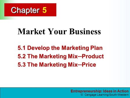 Market Your Business Develop the Marketing Plan