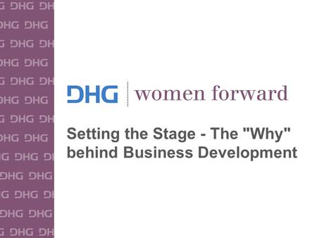 1 Setting the Stage - The Why behind Business Development.