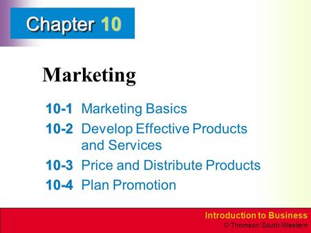 basic marketing presentation