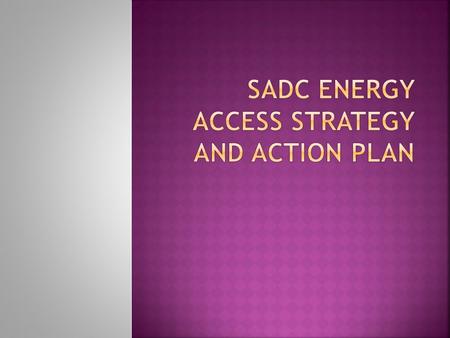  SADC TREATY  RISDP  ENERGY PROTOCOL  COOPERATION POLICY AND STRATEGY  ACTIVITY PLAN-