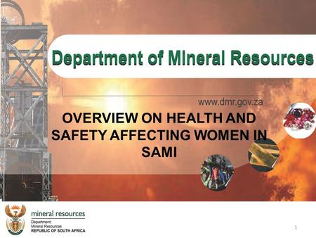 OVERVIEW ON HEALTH AND SAFETY AFFECTING WOMEN IN SAMI 1.