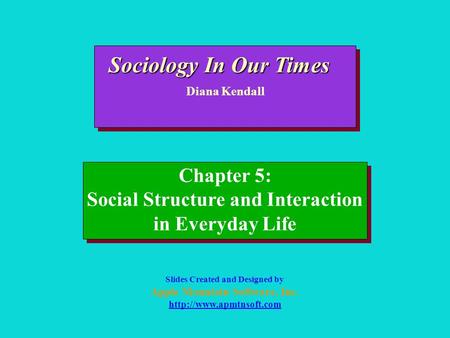 Sociology In Our Times Chapter 5:
