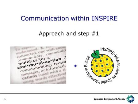 1 Communication within INSPIRE Approach and step #1 +
