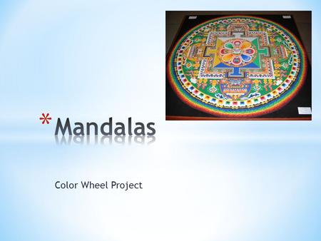 Mandalas Color Wheel Project.
