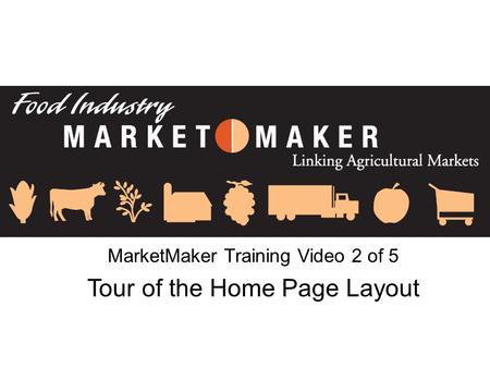 MarketMaker Training Video 2 of 5 Tour of the Home Page Layout.