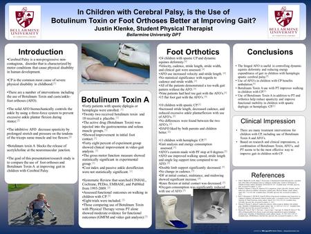Www.postersession.com Cerebral Palsy is a non-progressive non- contagious, disorder that is characterized by motor conditions that cause physical disability.