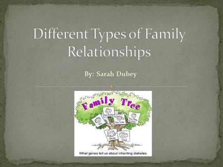 By: Sarah Dubey. Most people have “extended families.” 1. A family group that consists of parents, children, and other close relatives, often living in.