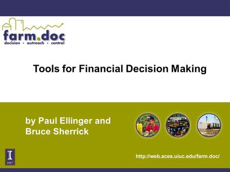 Tools for Financial Decision Making by Paul Ellinger and Bruce Sherrick.