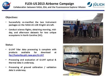FLEX-US 2013 Airborne Campaign