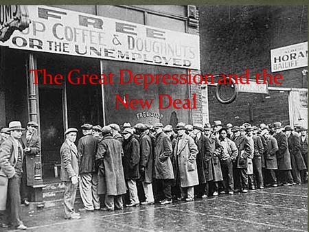 One factor in the Great Depression was the crashing of the Stock Market on October 29, 1929, a day later named Black Tuesday. On that one day investors.