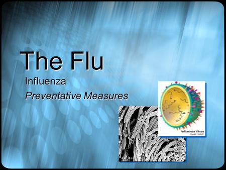 The Flu Influenza Preventative Measures. How do we get it ?