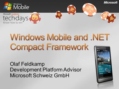 Olaf Feldkamp Development Platform Advisor Microsoft Schweiz GmbH.