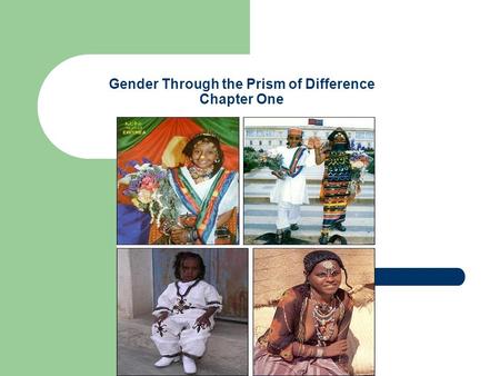 Gender Through the Prism of Difference Chapter One