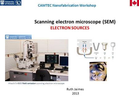 Scanning electron microscope (SEM)
