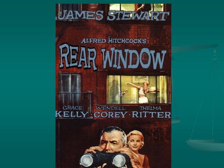REAR WINDOW Directed by Alfred Hitchcock. Alfred Hitchcock also directed Psycho. Hitchcock was nominated five times for an Oscar but never won. His first.