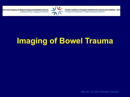 Imaging of Bowel Trauma