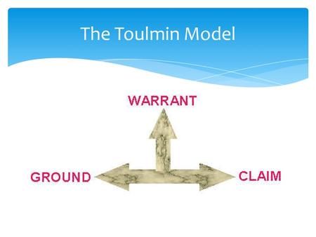 The Toulmin Model. Who was Stephen Toulmin?  March 1922 – December 2009  Author, Educator, Philosopher  Created theories to deal with practical issues.