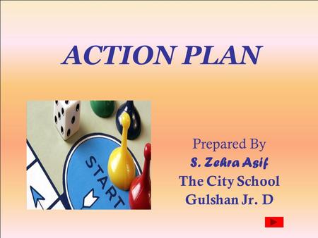ACTION PLAN Prepared By S. Zehra Asif The City School Gulshan Jr. D.