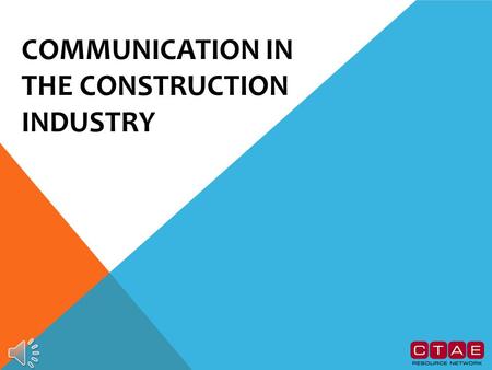Communication in the construction industry