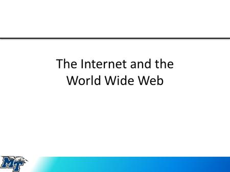 The Internet and the World Wide Web. The Internet A Network is a collection of computers and devices that are connected together. The Internet is a worldwide.