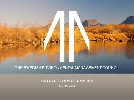 Green Procurement in Sweden