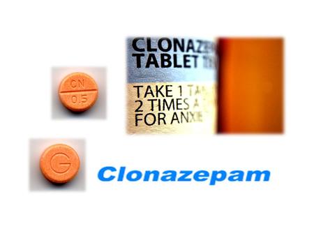 Clonazepam  relieve panic attacks IUPAC Name: 5-(2-chlorophenyl)-1,3-dihydro-7- nitro-2H-1,4- benzodiazepin-2-one Molecular weight: 315.72 Appearance: