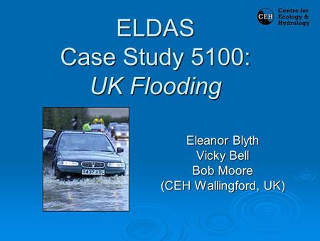 ELDAS Case Study 5100: UK Flooding