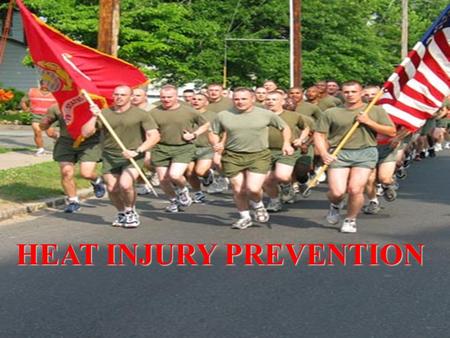 1 HEAT INJURY PREVENTION. 2 References MCO 3500.27A Marine Corps ORM MCO P5102.1A NAVMED P-5010 Naval Preventive Medicine.