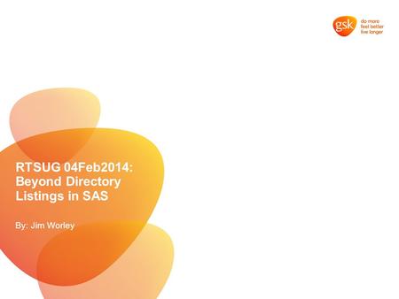 RTSUG 04Feb2014: Beyond Directory Listings in SAS By: Jim Worley.