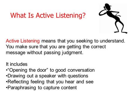 What Is Active Listening?