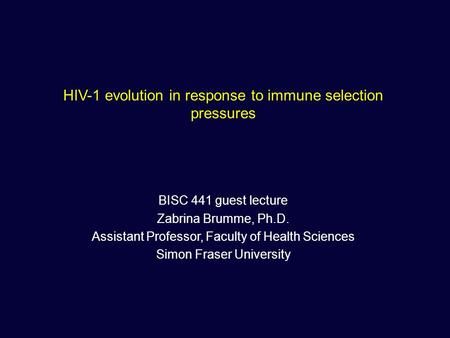 HIV-1 evolution in response to immune selection pressures